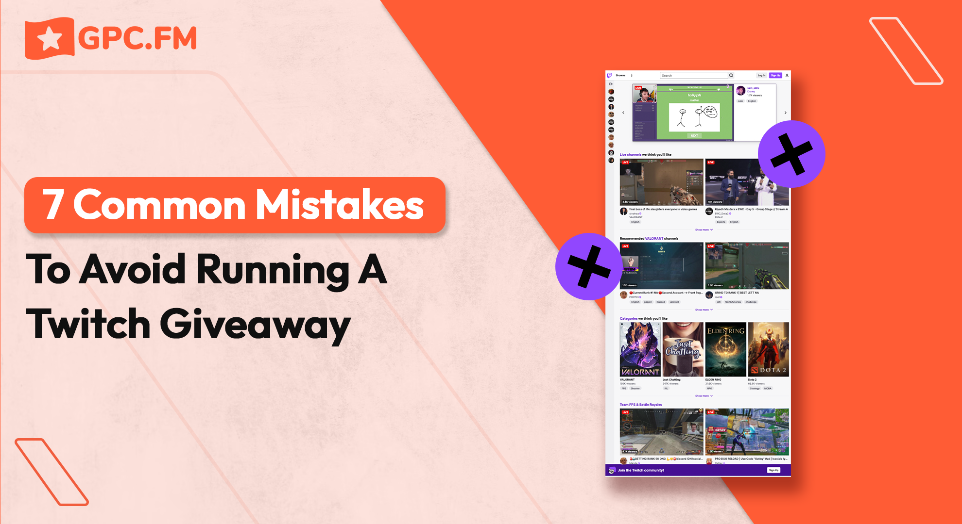 7 Common Mistakes To Avoid Running A Twitch Giveaway