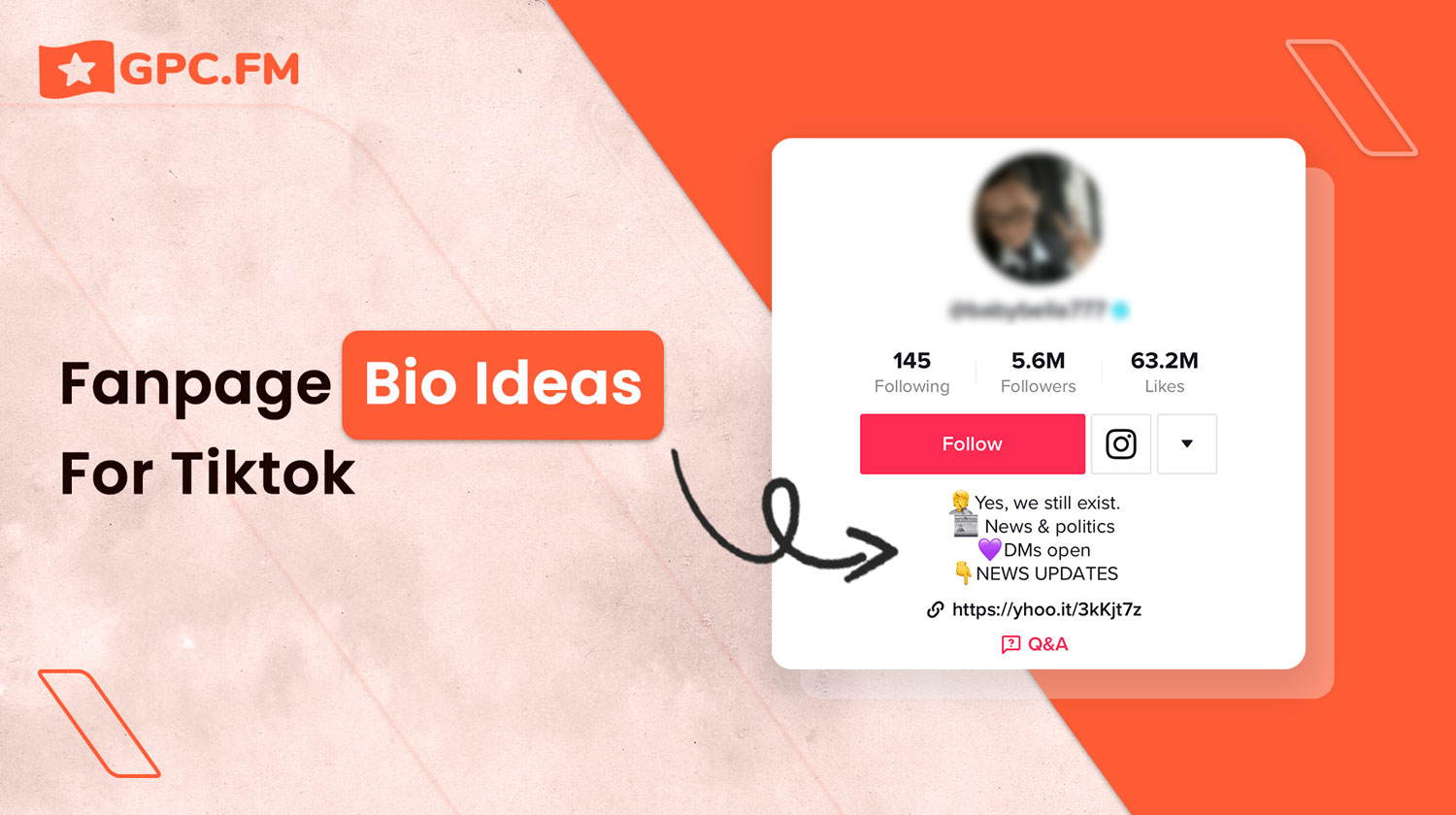Fanpage Bio Ideas For Tiktok