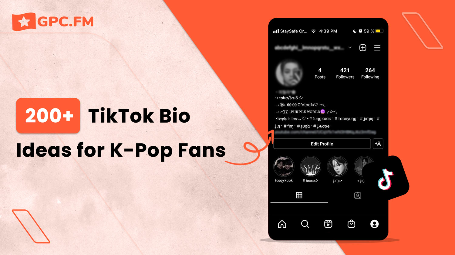 200+TikTok Bio Ideas for K-Pop Fans